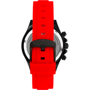 Sector 230 R3271661032 - cassa acciaio nero - cinturino rosso plastica - quadrante nero cronografo e datario